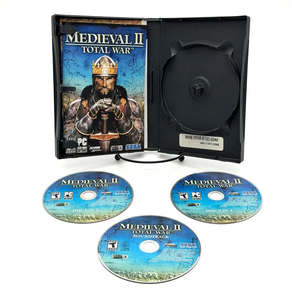 Medieval II Total‎ War PC Game Windows Complete CIB SEGA Strategy